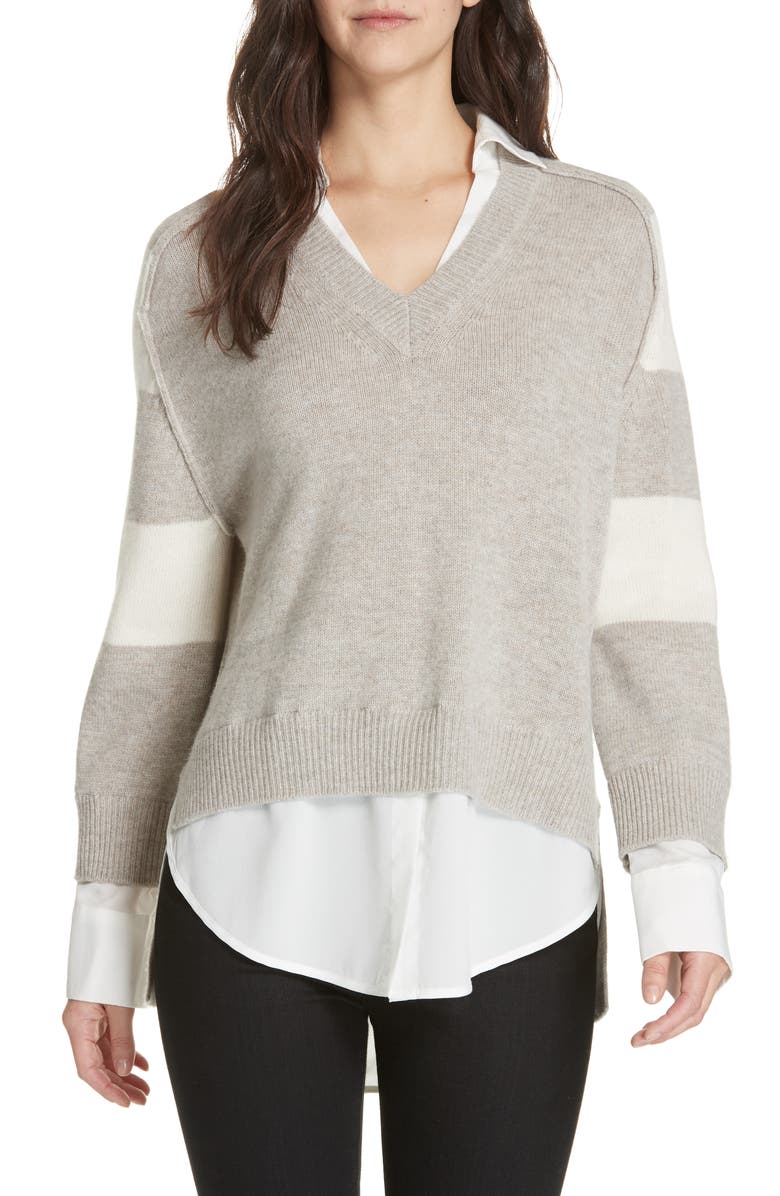 Brochu Walker Layered Wool & Cashmere Sweater | Nordstrom