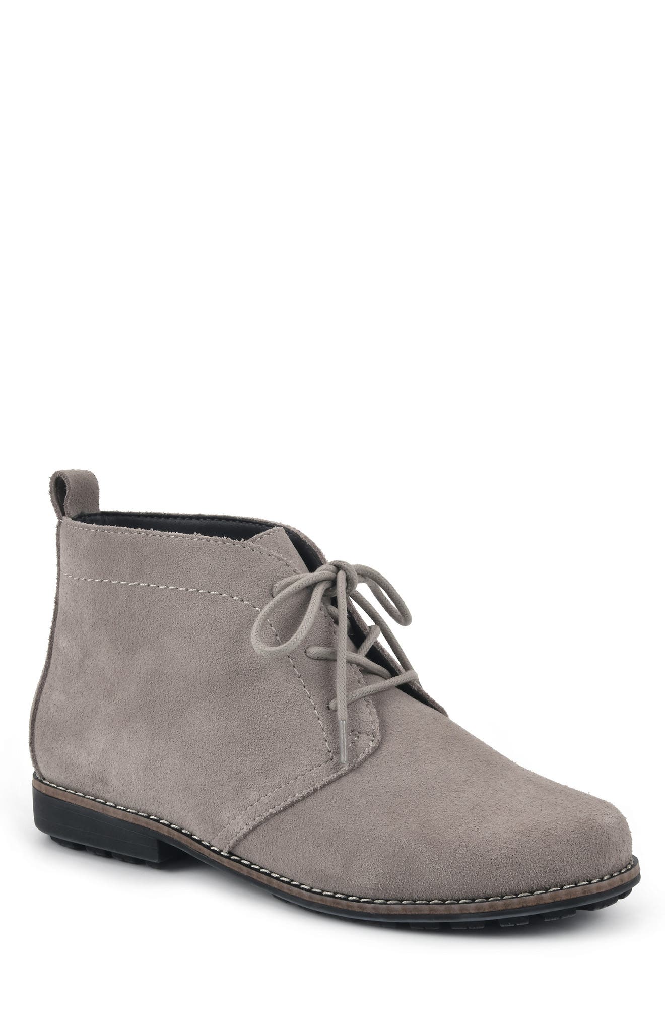 white mountain suede booties