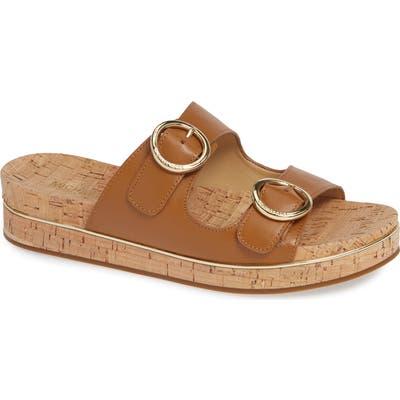 Michael Michael Kors Estelle Slide Sandal- Brown