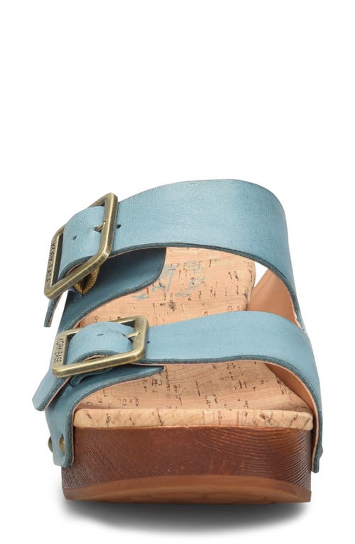 Shop Kork-ease ® Saffron Slide Sandal In Turquoise F/g