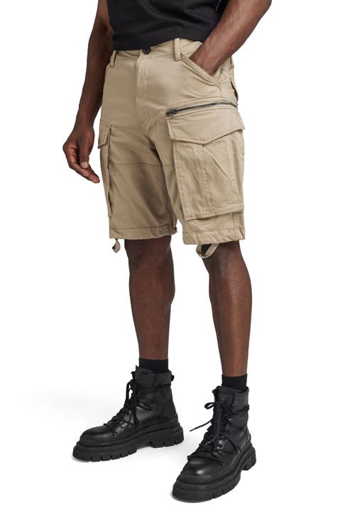 Men's Beige Cargo Shorts
