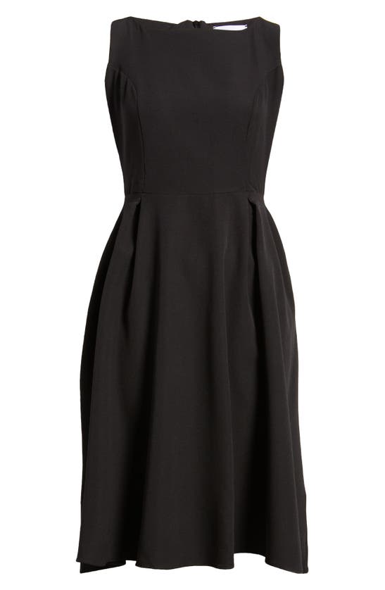 Shop Nikki Lund Clara Bateau Neck Dress In Black