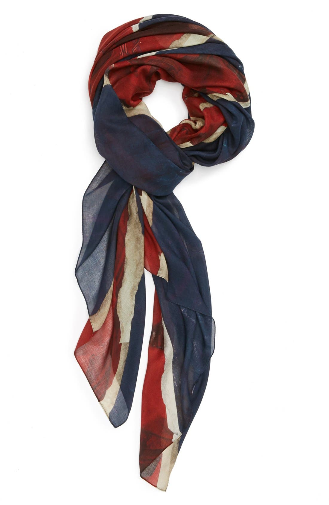 Alexander McQueen 'God Save McQueen Union Jack' Scarf Nordstrom