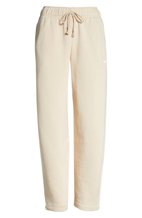 Nike Sportswear Collection Essentials Oversize Hoodie In Sanddrift/ White