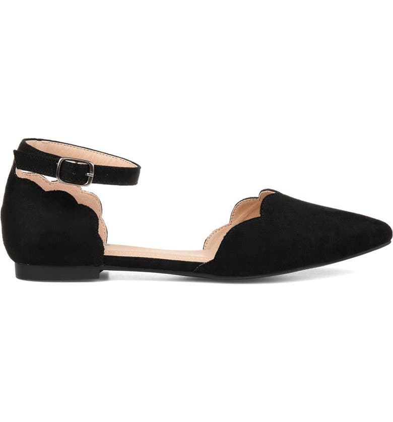Journee Collection Lana Ankle Strap Flat (Women) | Nordstromrack