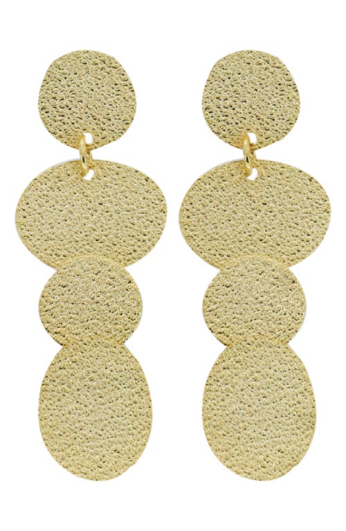 Panacea Textured Linear Drop Earrings in Gold at Nordstrom