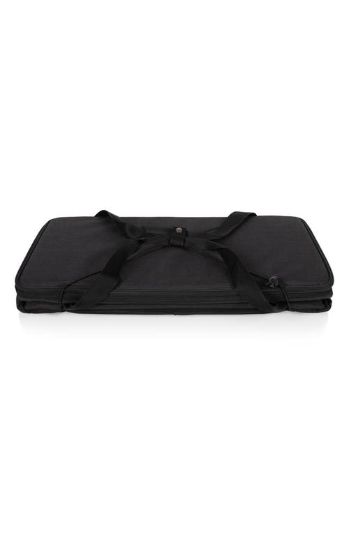 Picnic Time Collapsible Cooler Tote In Black