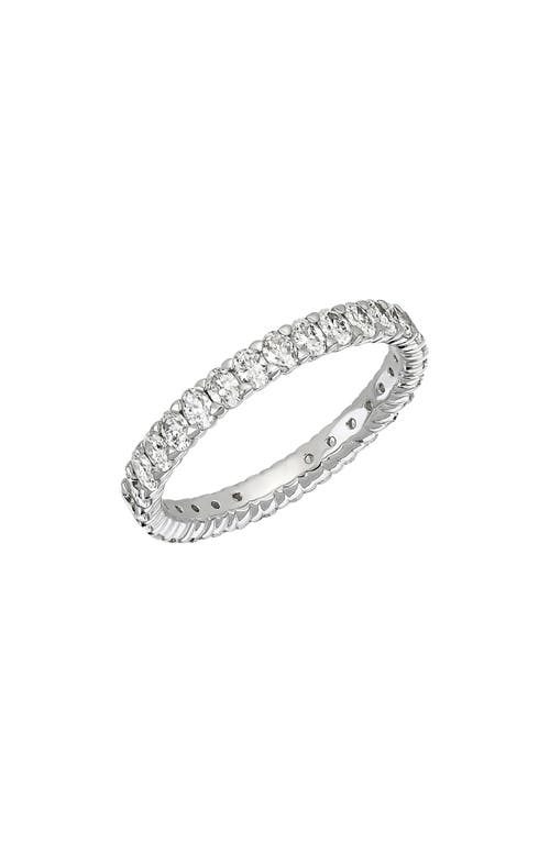 Bony Levy Audrey Oval Diamond Eternity Ring 18K White Gold at Nordstrom,