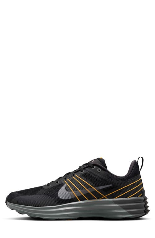 Shop Nike Lunar Roam Sneaker In Black/grey/orange