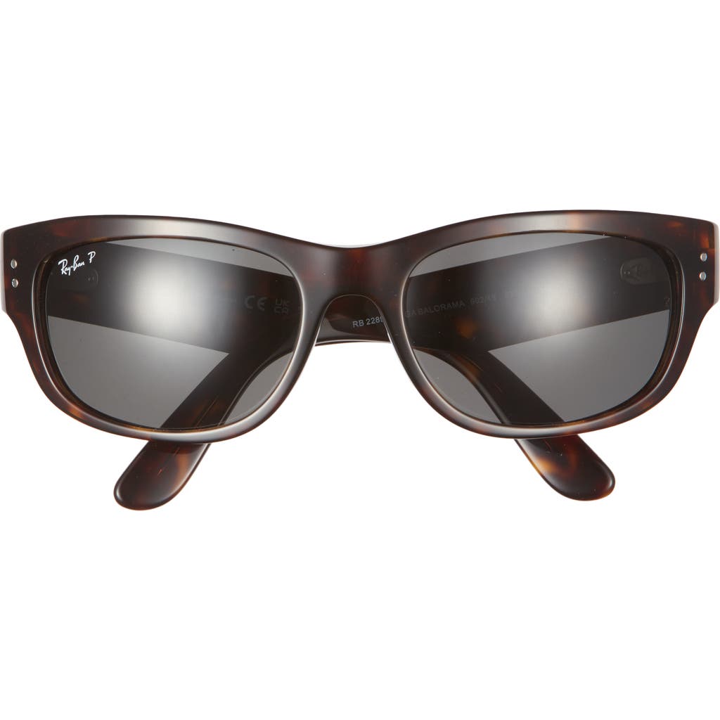 Ray Ban Ray-ban 63mm Polarized Pillow Sunglasses In Havana