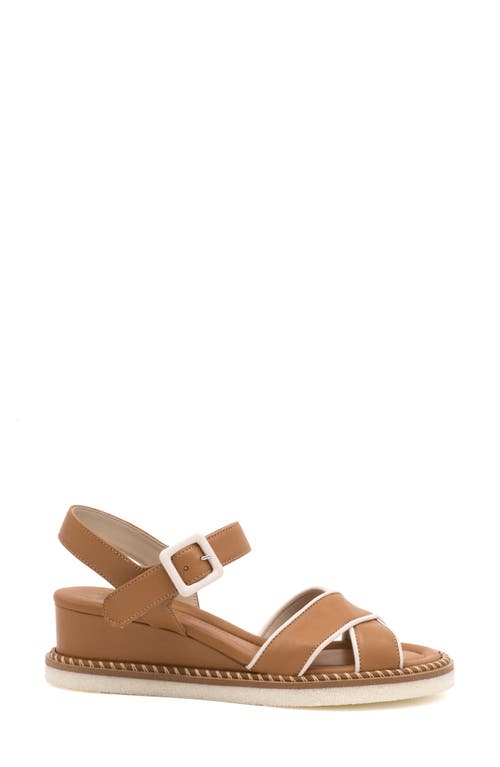 Shop Amalfi By Rangoni Montecarlo Wedge Sandal In Carmello/milk Parma Combo