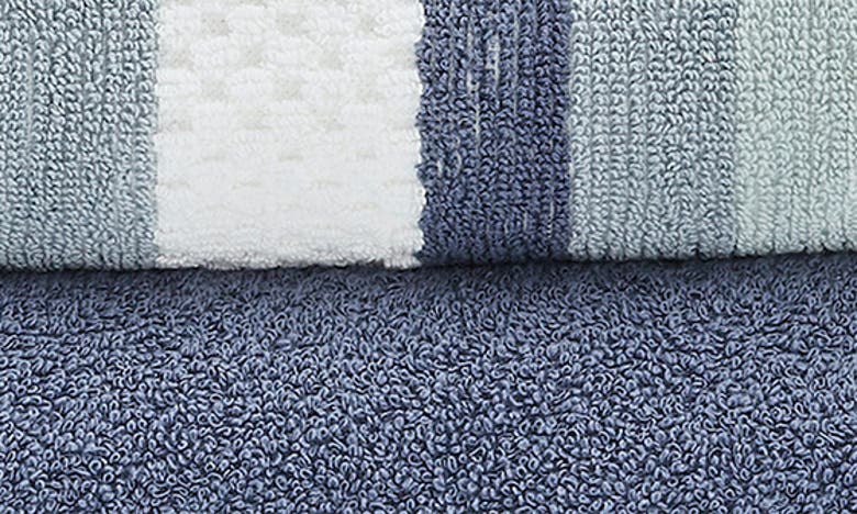 MODERN THREADS MODERN THREADS 6-PIECE MIXED STRIPE & SOLID COTTON TOWEL SET
