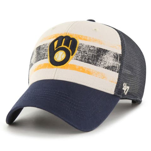 Men's Milwaukee Brewers '47 Gold Secondary Trucker Snapback Hat