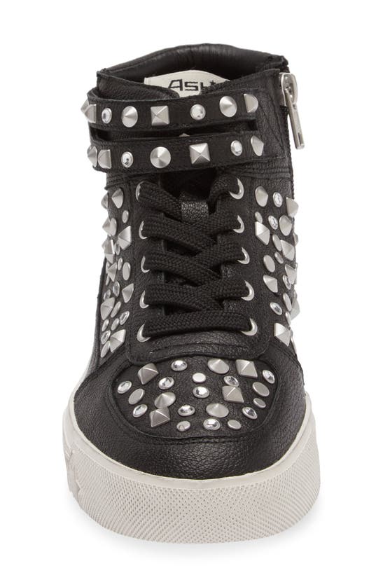 Ash Myraid Studded High Top Sneaker In Black