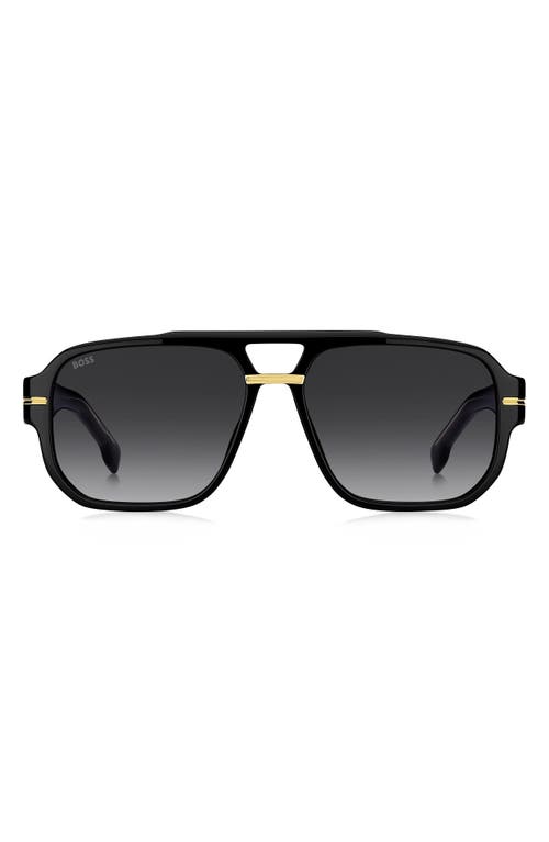 Hugo Boss Boss Boss By  Boss 1718/s 807(1i) In Black/brown Solx