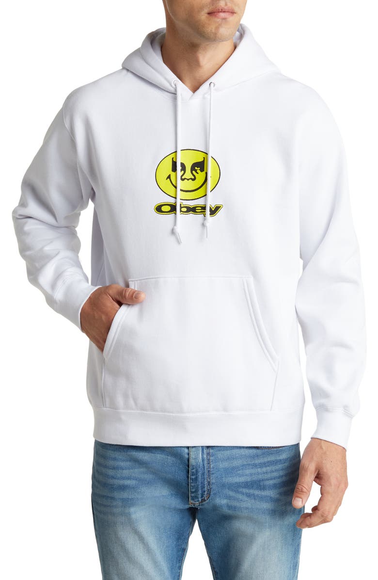 Obey Grin Smiley Graphic Hoodie