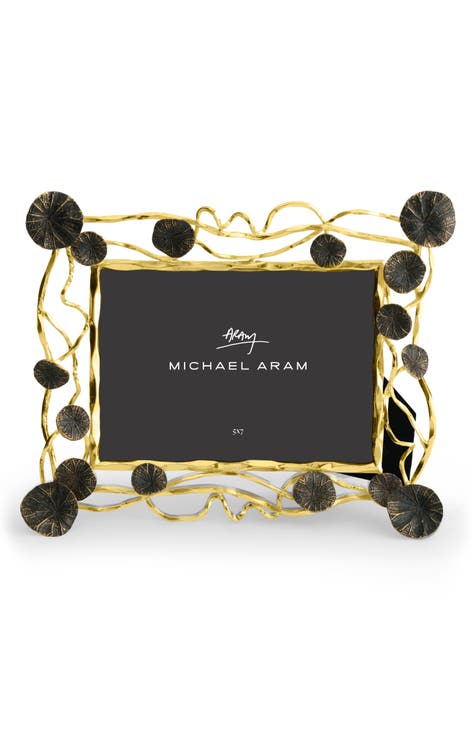 Michael Aram Wisteria Gold Wine Coaster & Stopper Set – The Little House  Shop