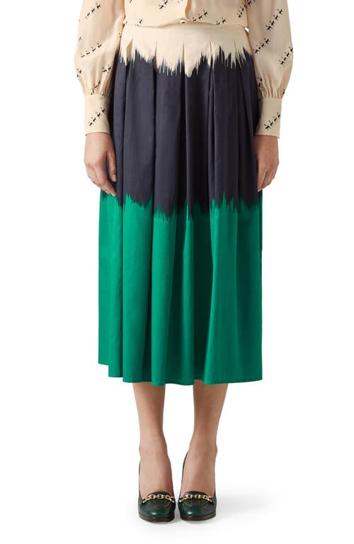 LK Bennett Dora Dip Dye Cotton Skirt Navy Multi at Nordstrom, Us