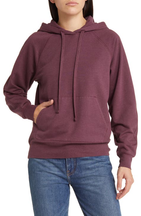 Women's Burgundy Sweatshirts & Hoodies