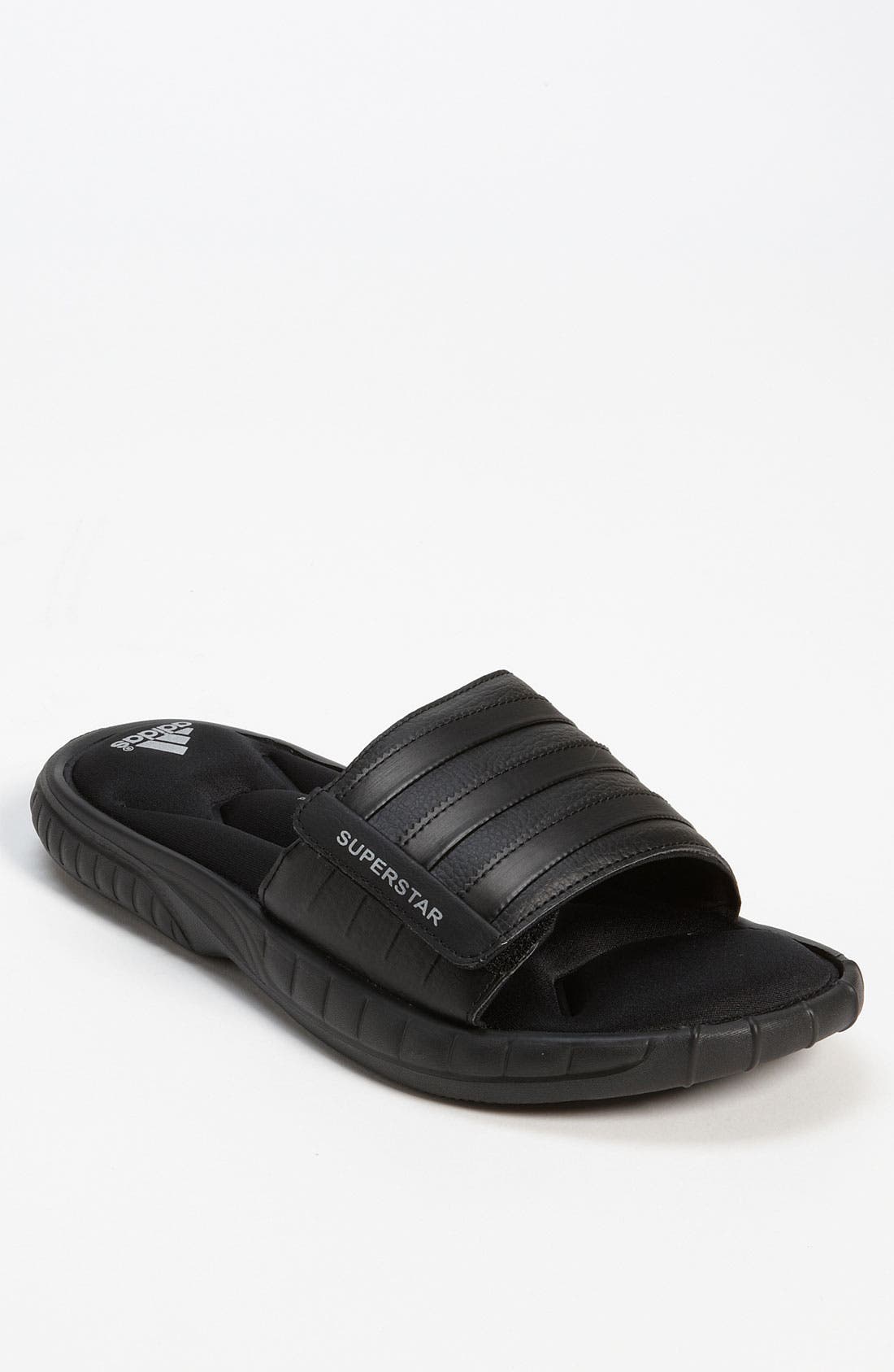 adidas superstar sandals black