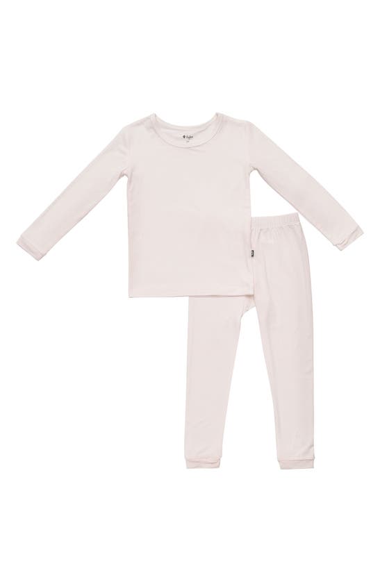 Shop Kyte Baby Kids' Fitted Two-piece Pajamas In Oat
