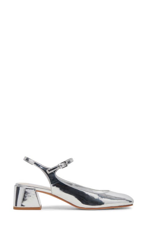 Shop Dolce Vita Maggi Ankle Strap Pump In Silver Specchio Stella