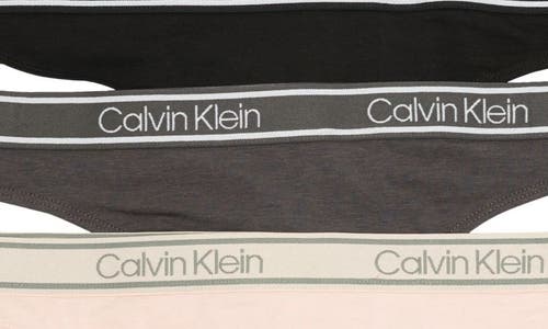 Shop Calvin Klein Comfort Thong In Hy5 Black/nym