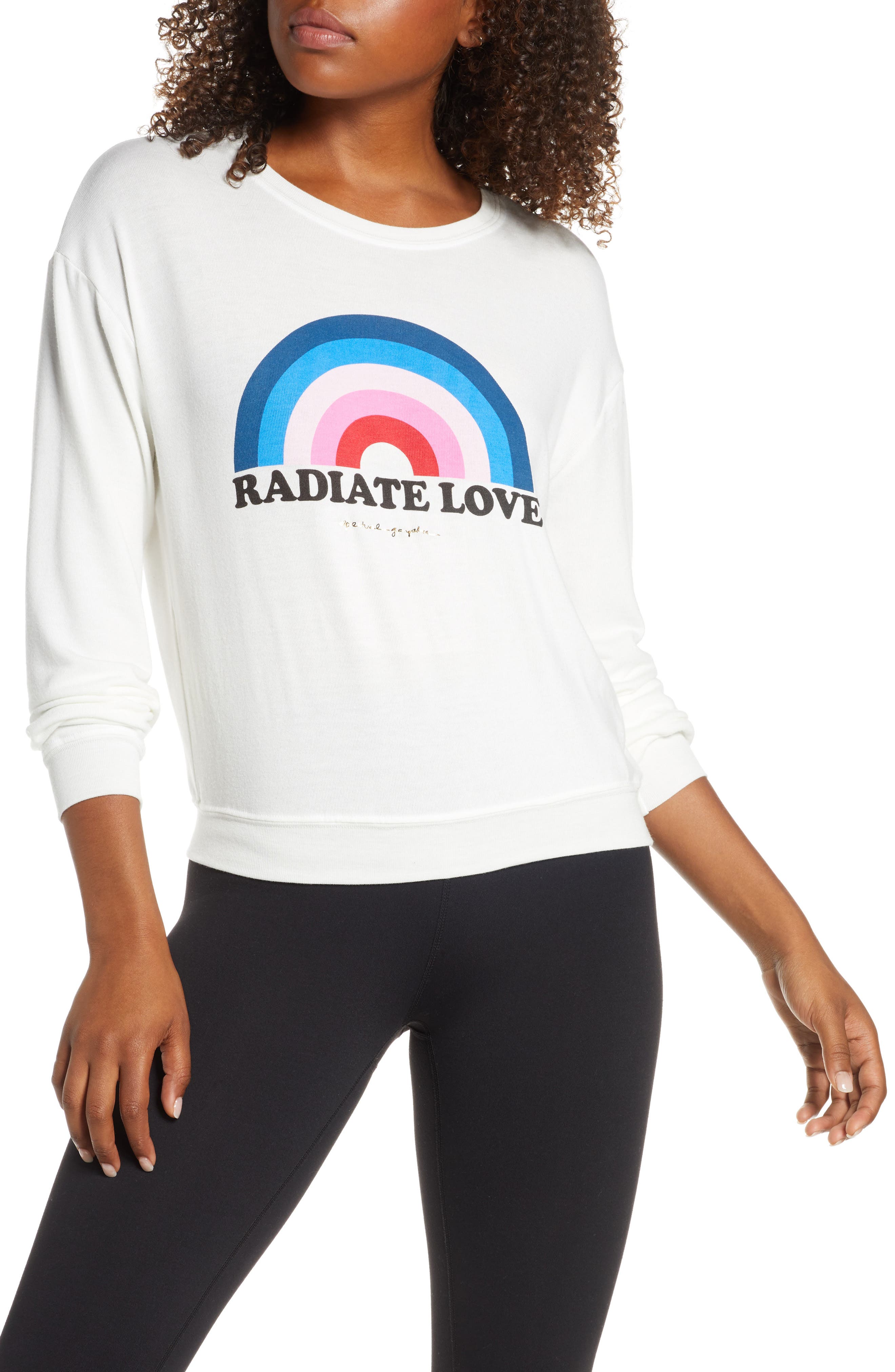 spiritual gangster radiate love sweatshirt