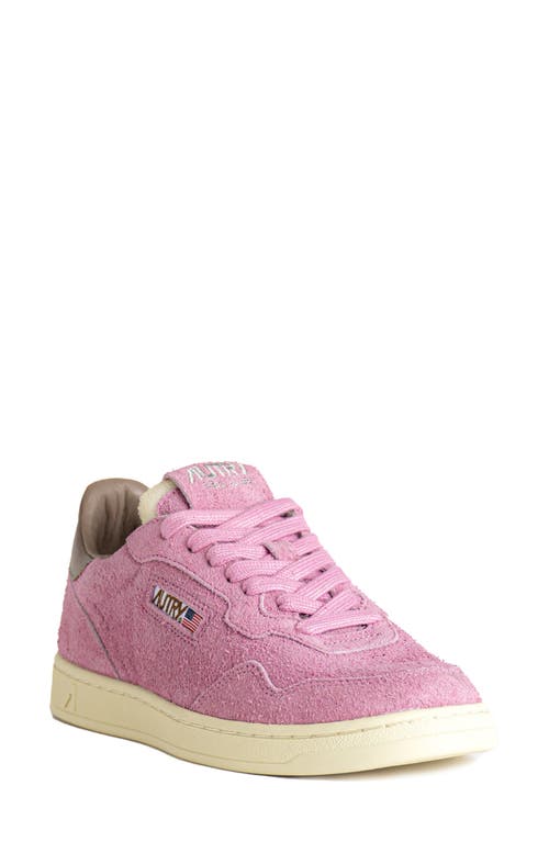Autry Medalist Low Sneaker In Pink/slate