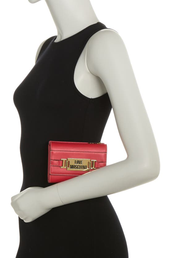 Buy Love Moschino Fuchsia Quilted Trifold Wallet at Redfynd