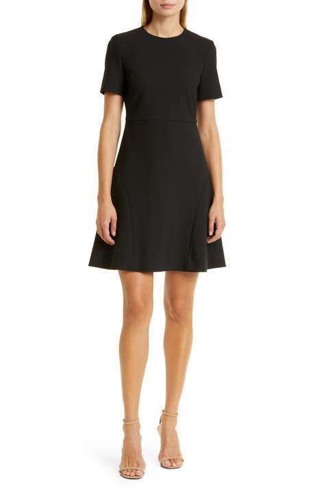 black fit and flare dress | Nordstrom