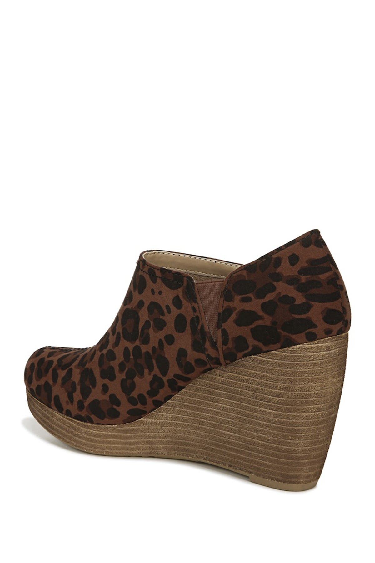 dr scholl's leopard wedge