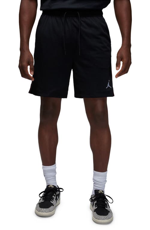 Jordan Brand Flight Mvp Mesh Athletic Shorts In Black/dune Red