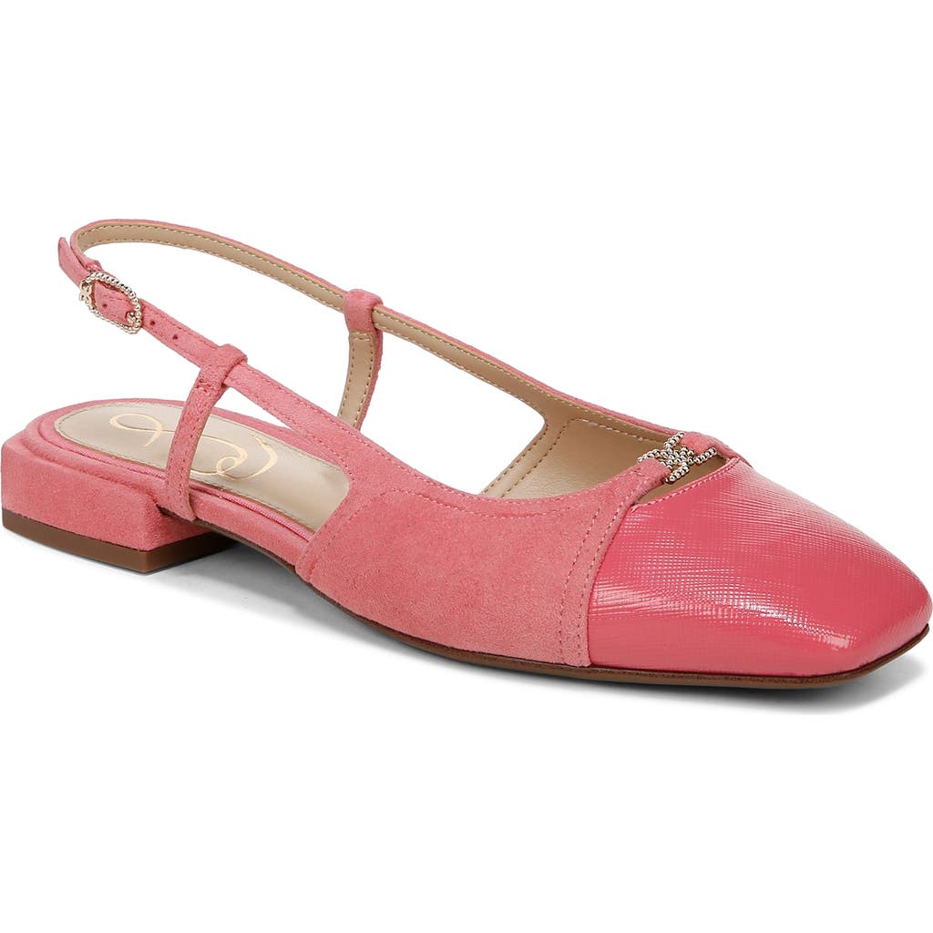 Sam Edelman Kara 2 Slingback Flat In Rose Quartz