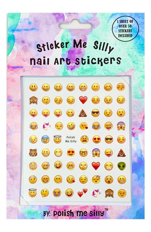 POLISH ME SILLY Emoji Nail Art Stickers at Nordstrom