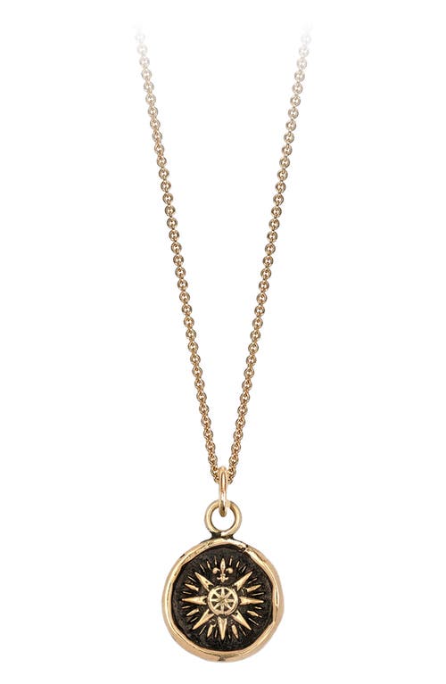 Pyrrha Direction Pendant Necklace in Yellow Gold
