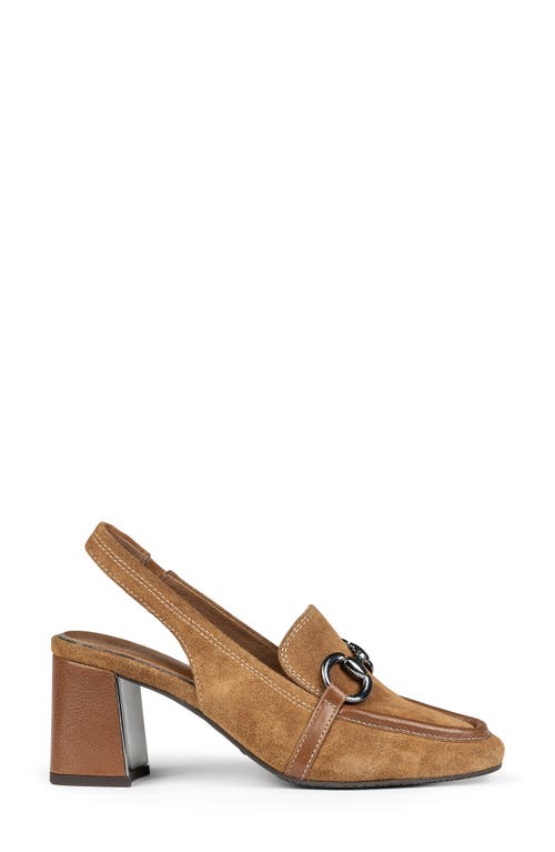 Shop Donald Pliner Slingback Bit Loafer Pump In Saddle