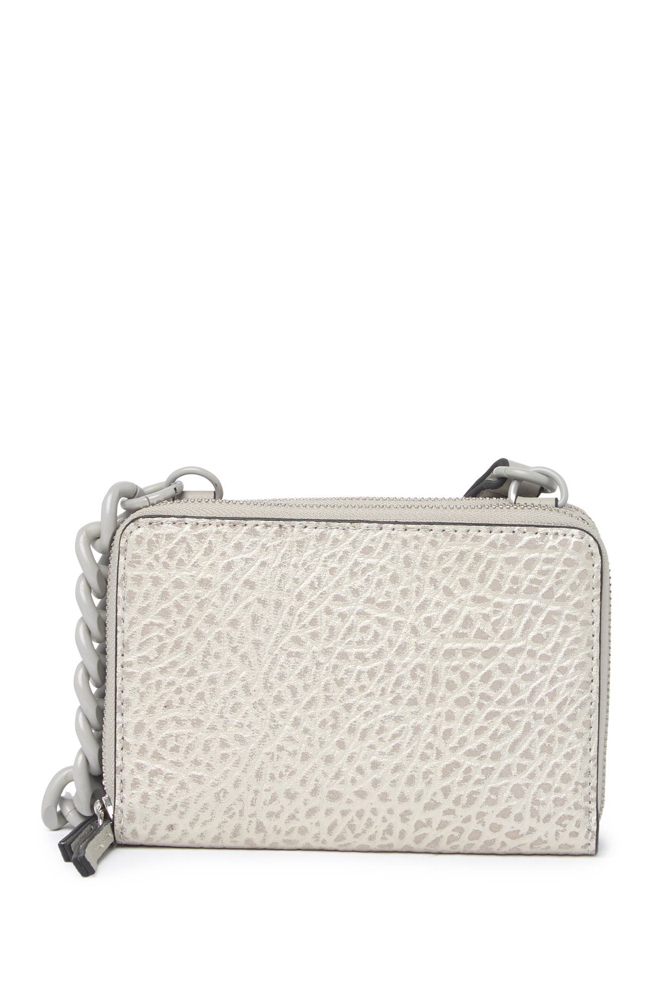 Vince Camuto Gilli Chain Strap Wallet In Medium Grey