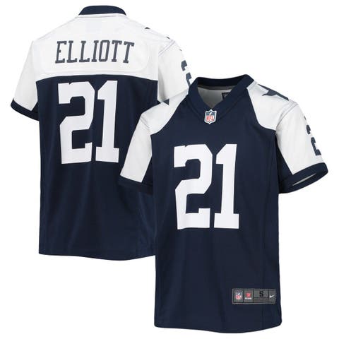 Nike Ezekiel Elliott Gray Dallas Cowboys Atmosphere Fashion Game Jersey