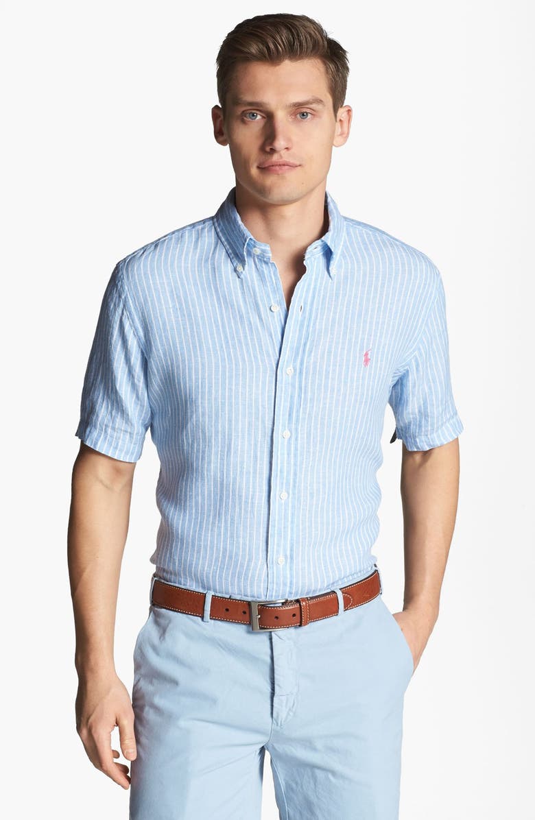 Polo Ralph Lauren Classic Fit Linen Sport Shirt | Nordstrom