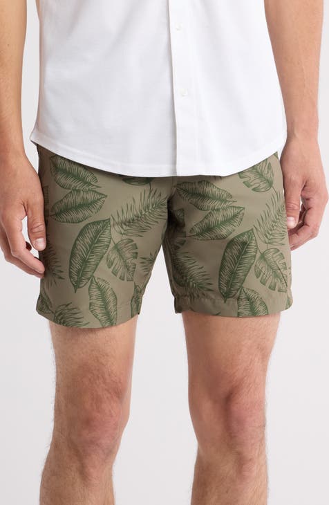 Palm Print Shorts