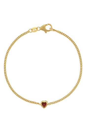 Fzn Heart Charm Bracelet In Gold