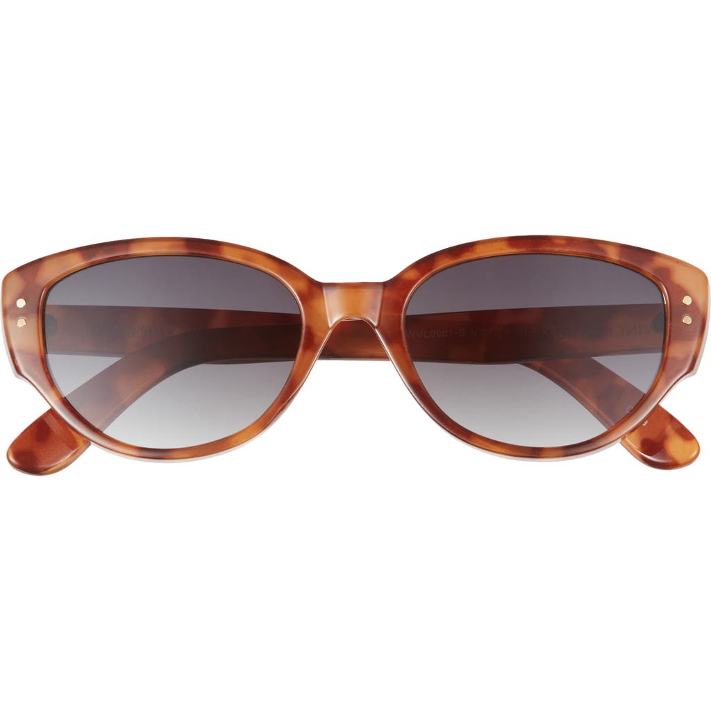 Vince Camuto 55mm Cat Eye Sunglasses In Honey Tortoise