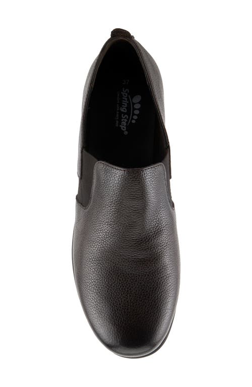 Spring Step Arete Wedge Slip-on Sneaker In Dark Brown