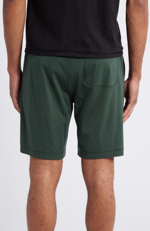 Shop Daniel Buchler Peruvian Pima Cotton Lounge Shorts In Deep Forest