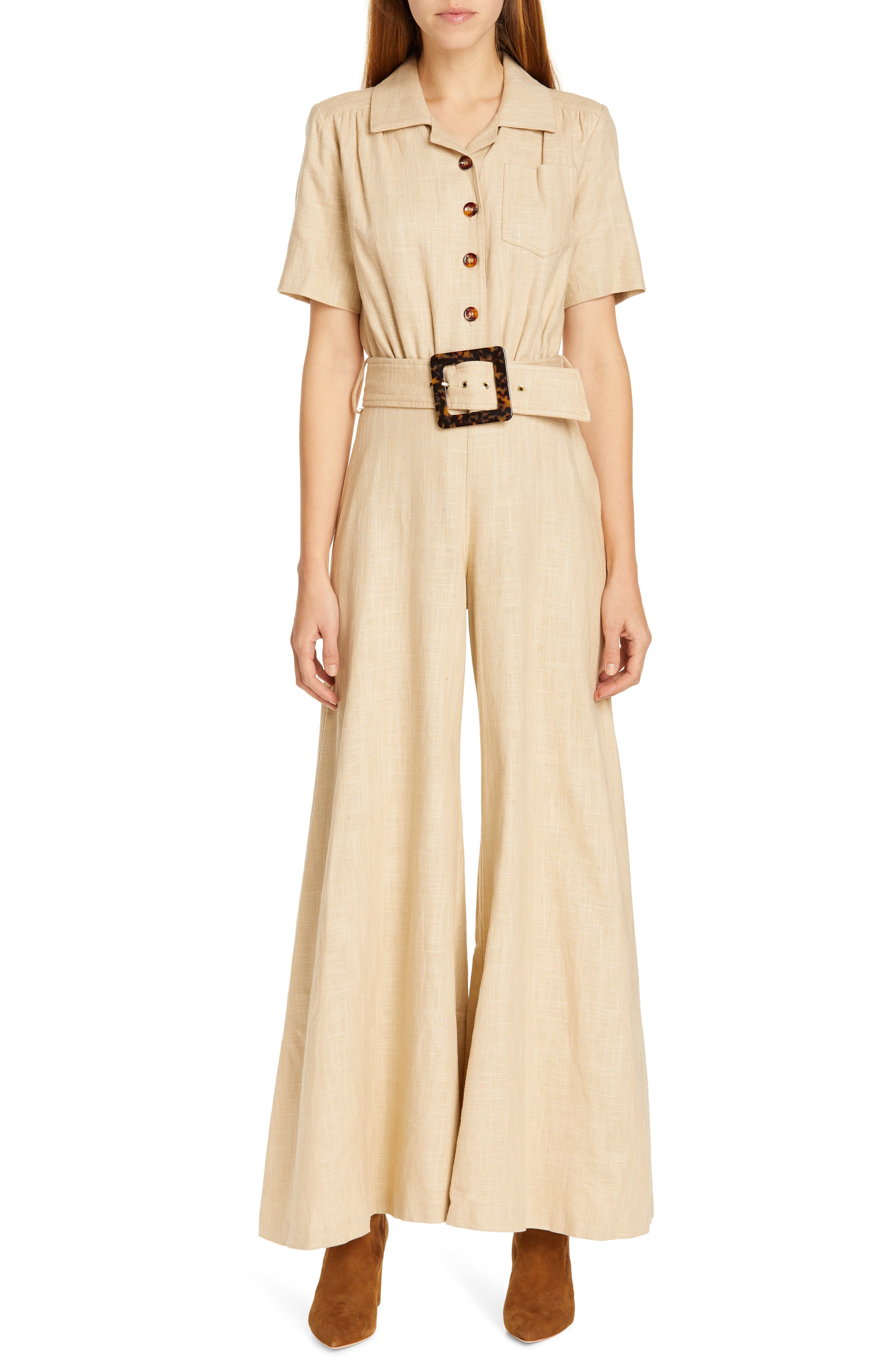 nordstrom linen jumpsuit