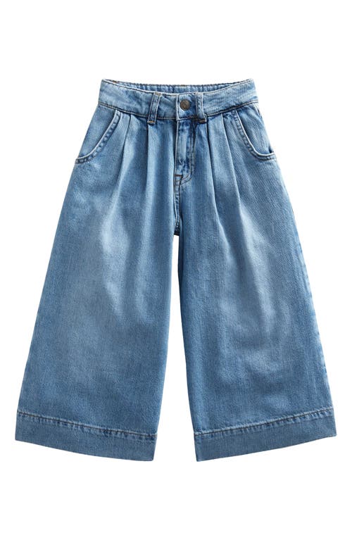 Mini Boden Kids' Nonstretch Cotton Flare Baggy Jeans in Mid Vintage at Nordstrom, Size 6Y