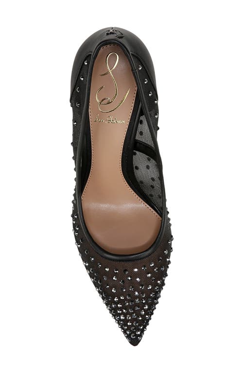 Sam Edelman Hazel Mesh Pointed Toe Pump Black Mesh In Black
