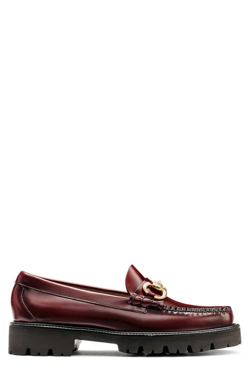 Shop G.h.bass Lincoln Super Bit Loafer In Wine