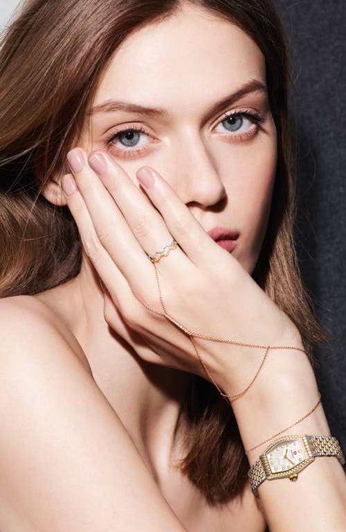 Bony Levy 'stackable' Zigzag Diamond Ring In Black Diamond/white Gold